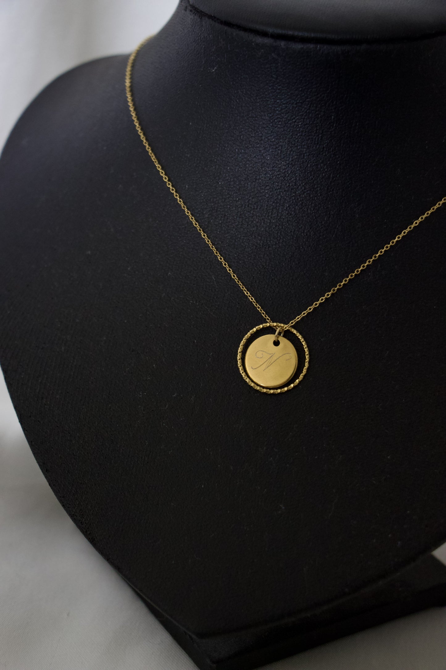 Collier gravure - Cercle éternel