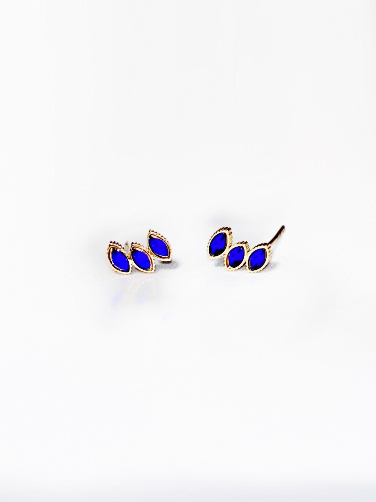 Boucles d'oreilles Gouttes bleues