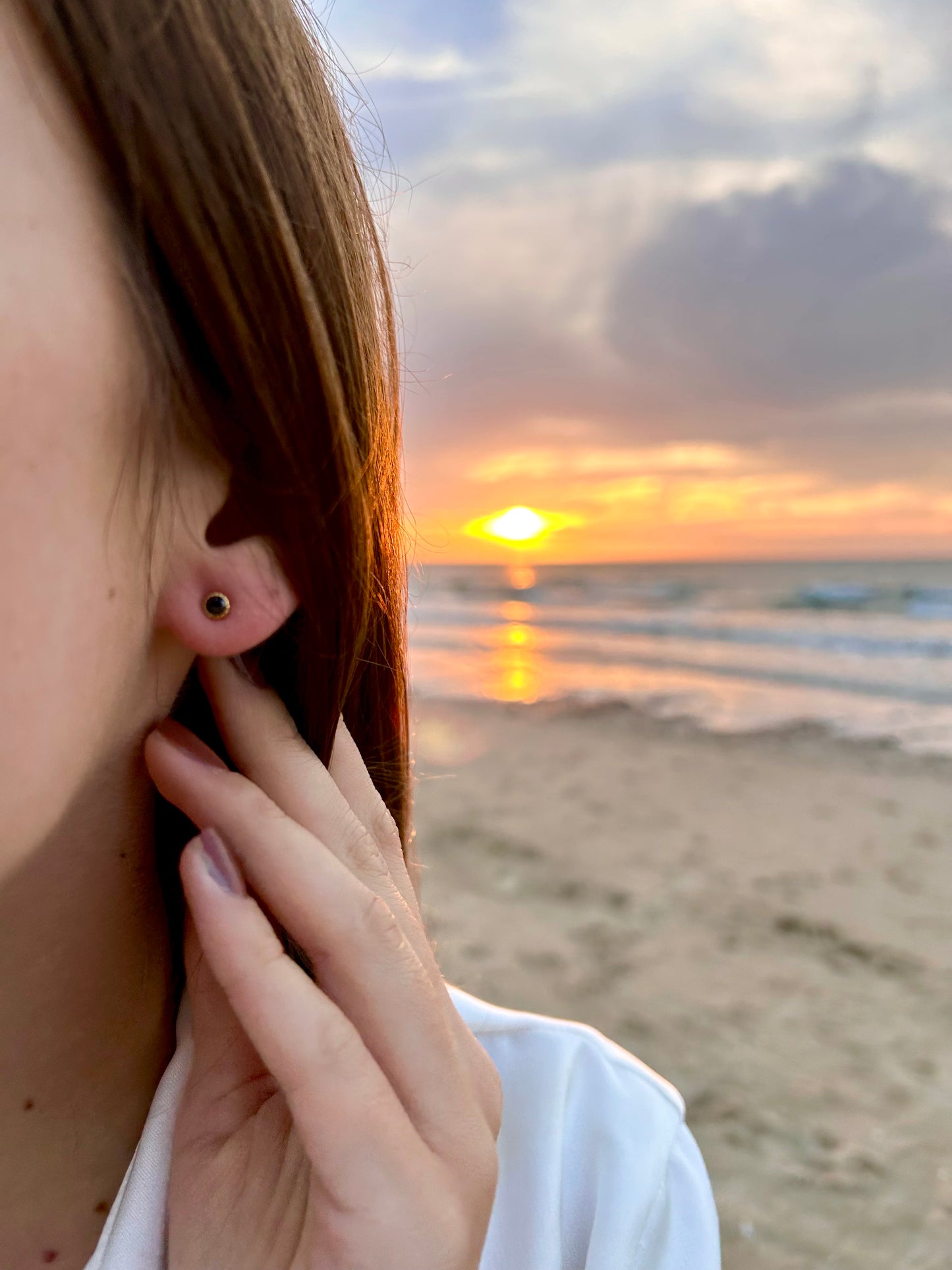 Boucles d'oreilles courtes Iris