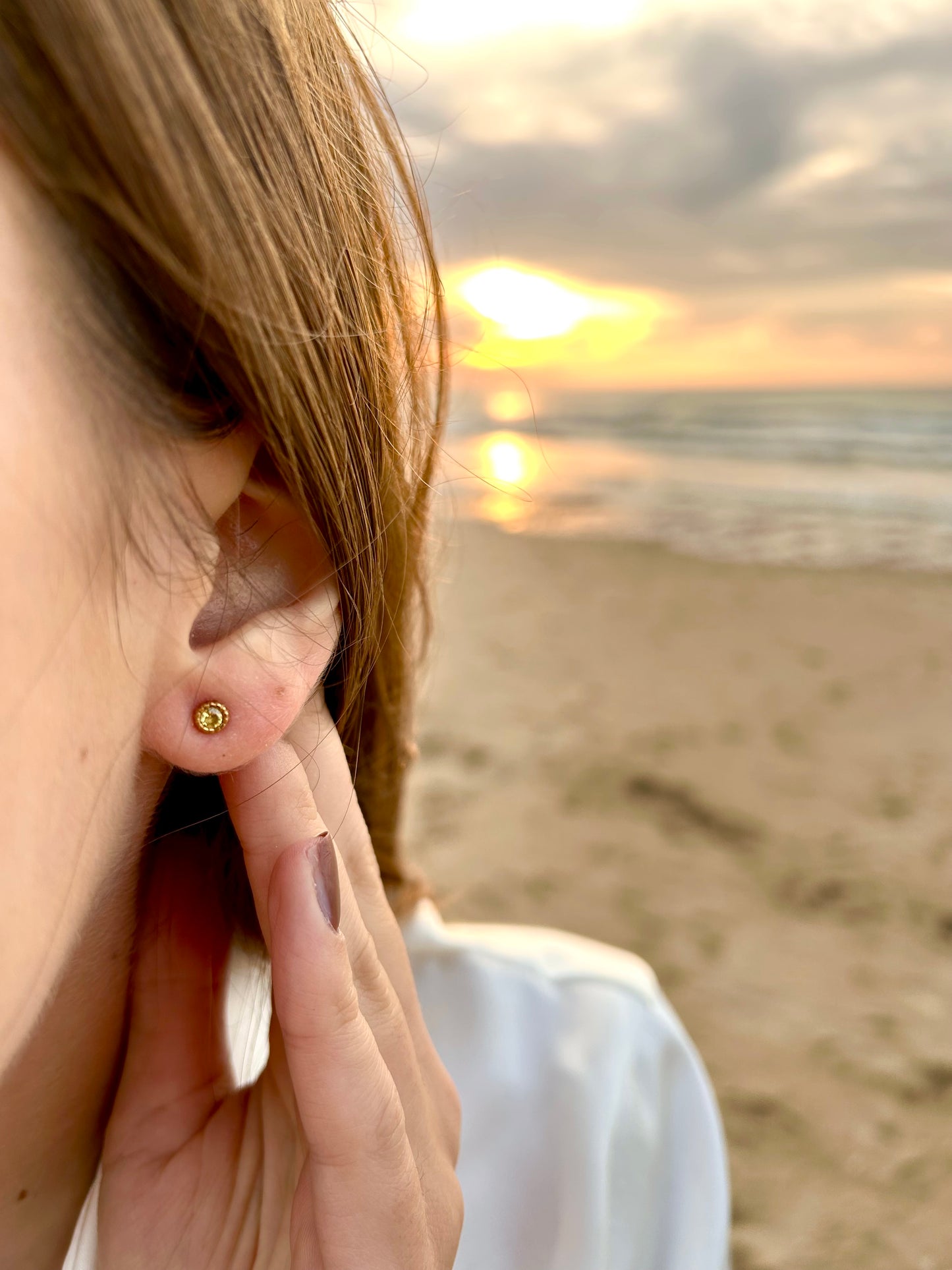 Boucles d'oreilles courtes Iris