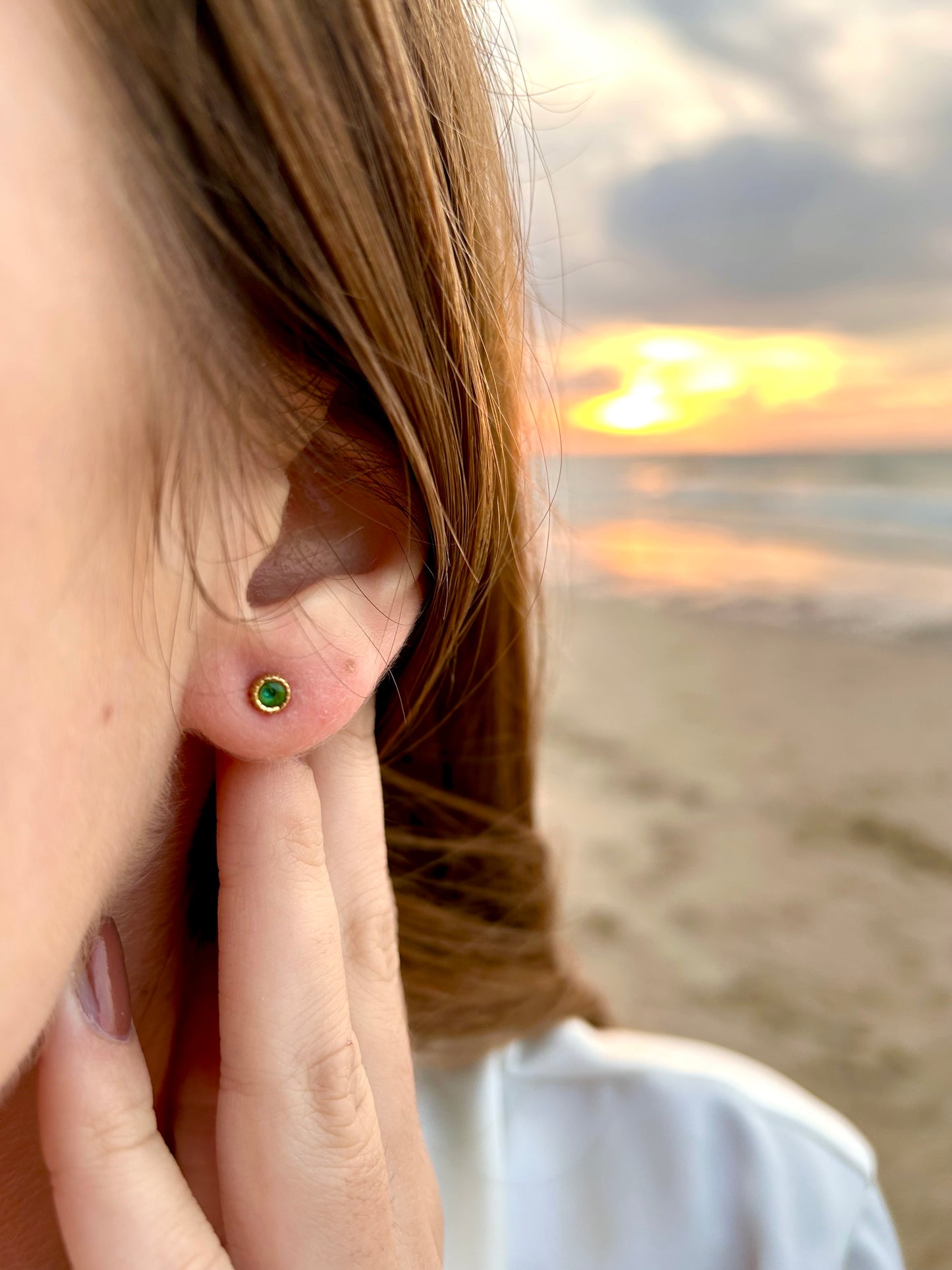 Boucles d'oreilles courtes Iris