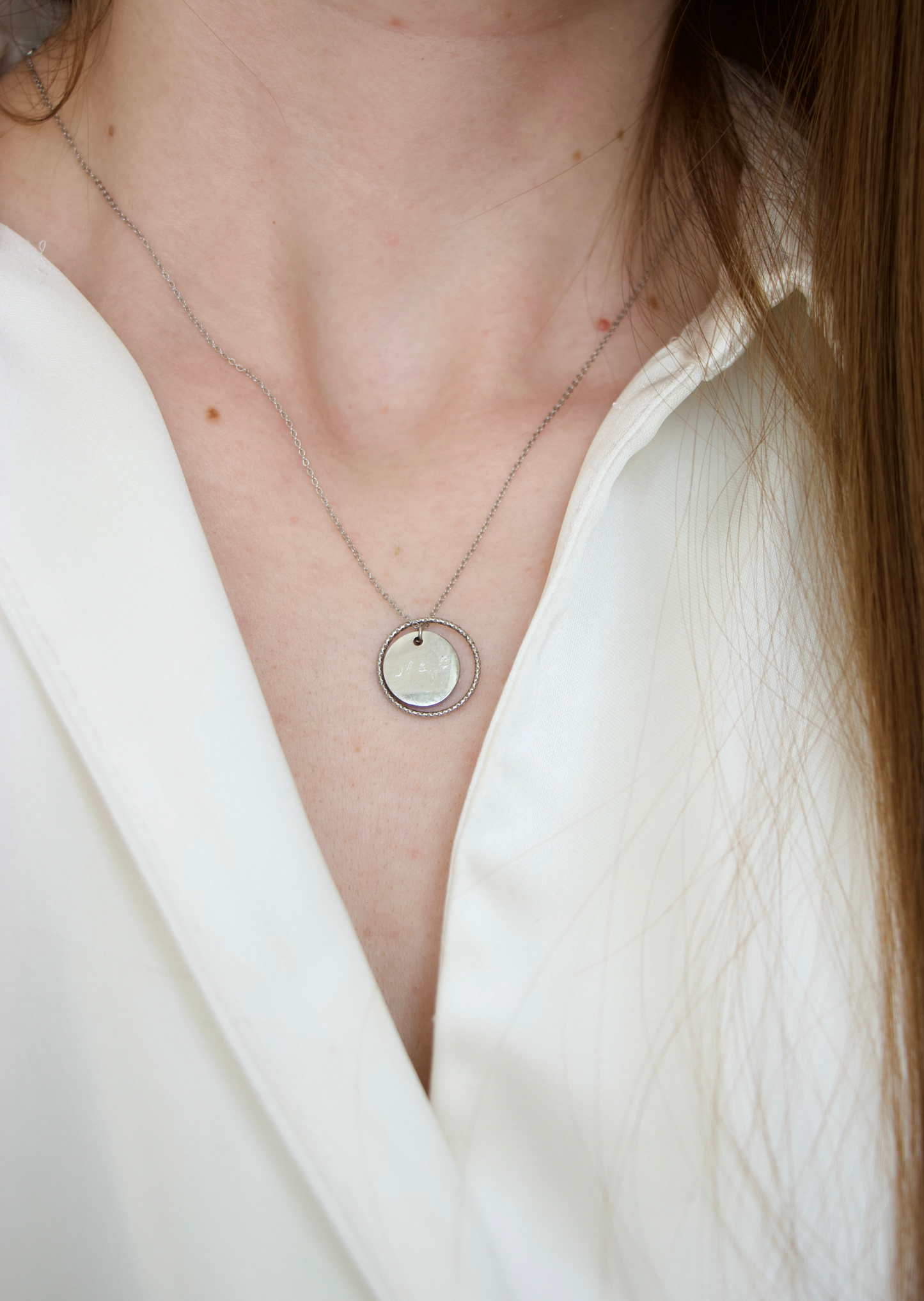 Collier gravure - Cercle Eternel