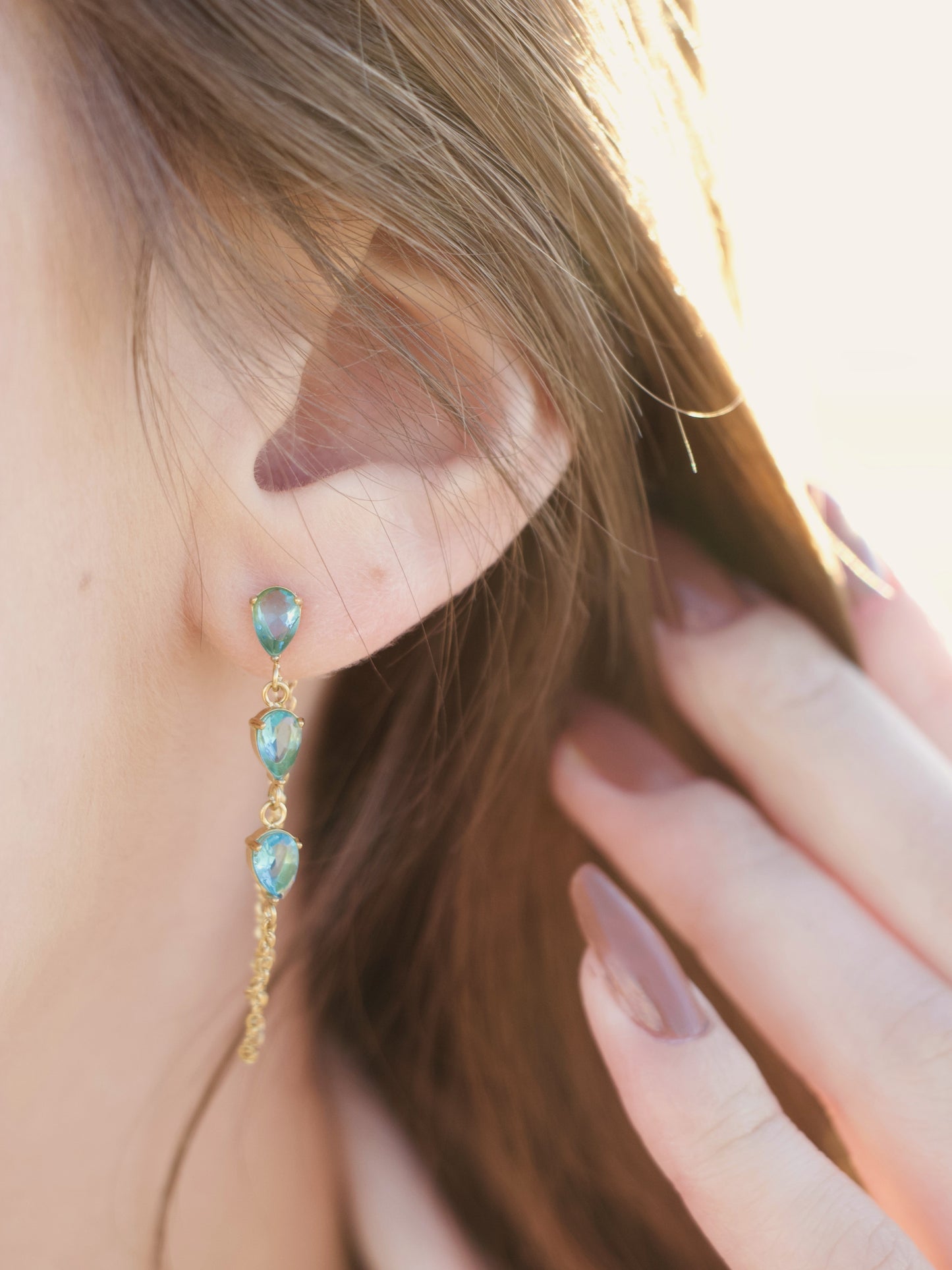 Boucles d'oreilles Cristal