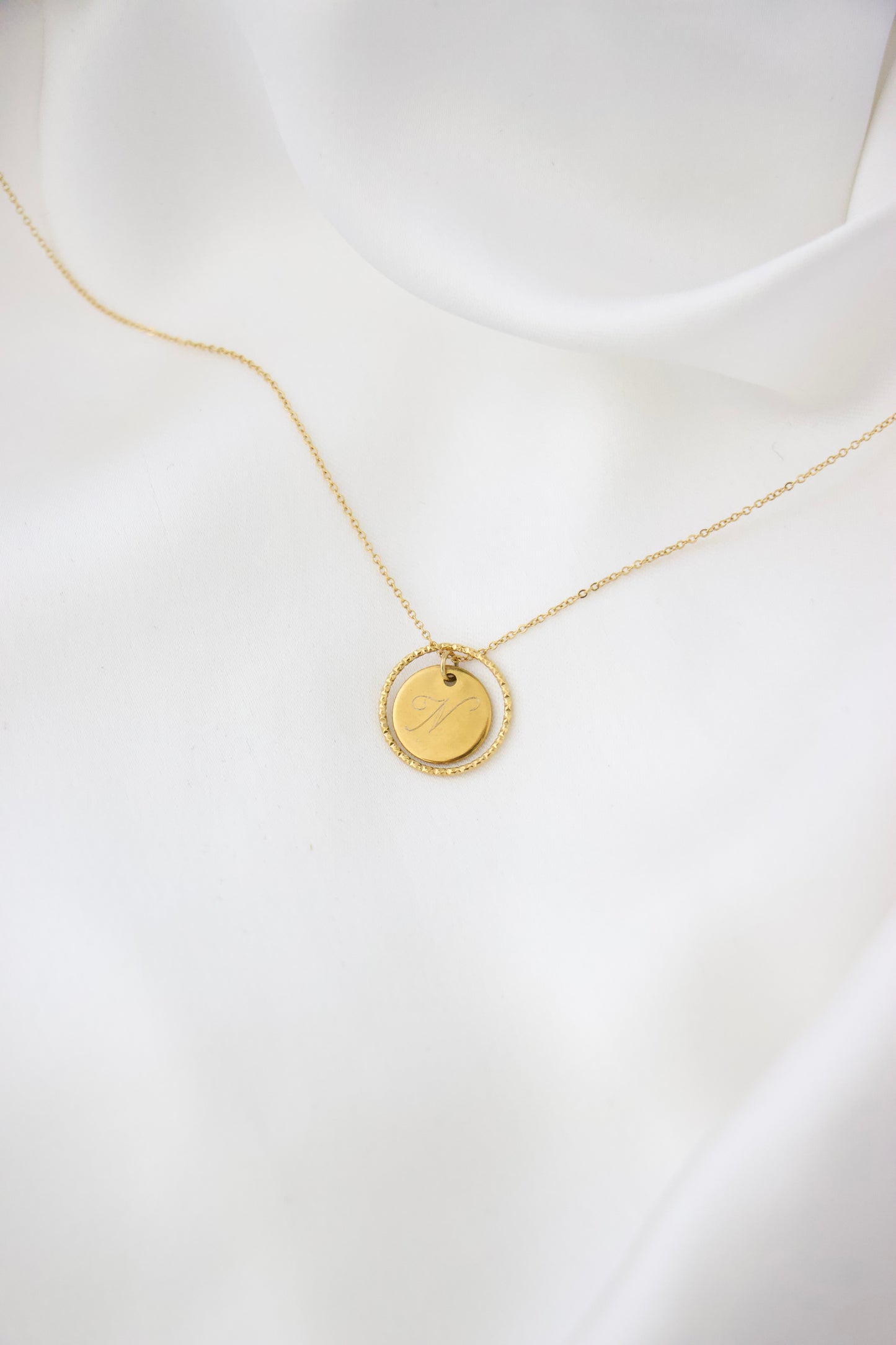 Collier gravure - Cercle éternel