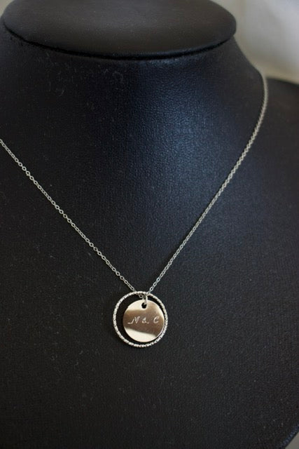 Collier gravure - Cercle Eternel