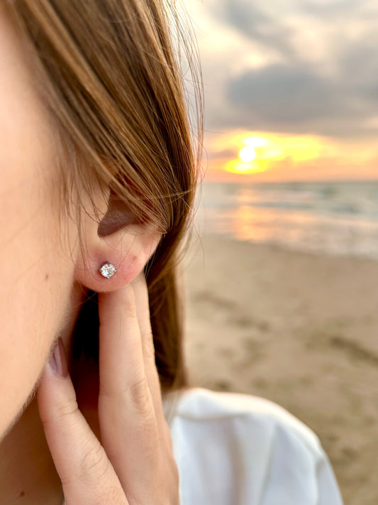 Boucles d'oreilles Eclat Blanc