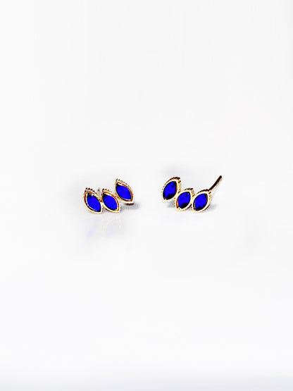 Boucles d'oreilles Gouttes bleues