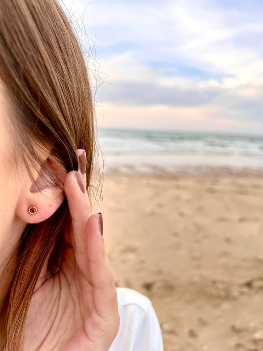 Boucles d'oreilles courtes Iris
