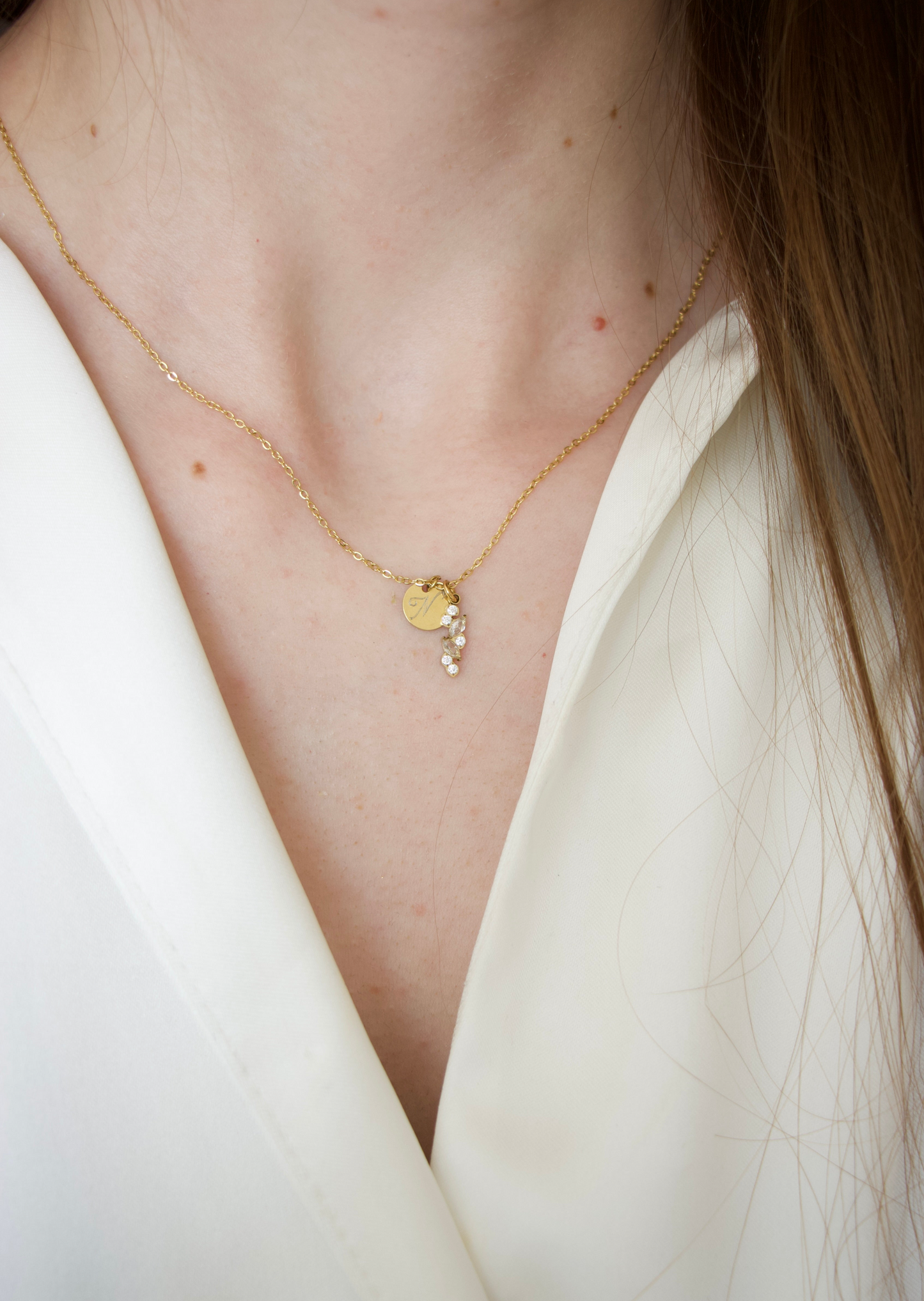 Collier gravure - Elégance