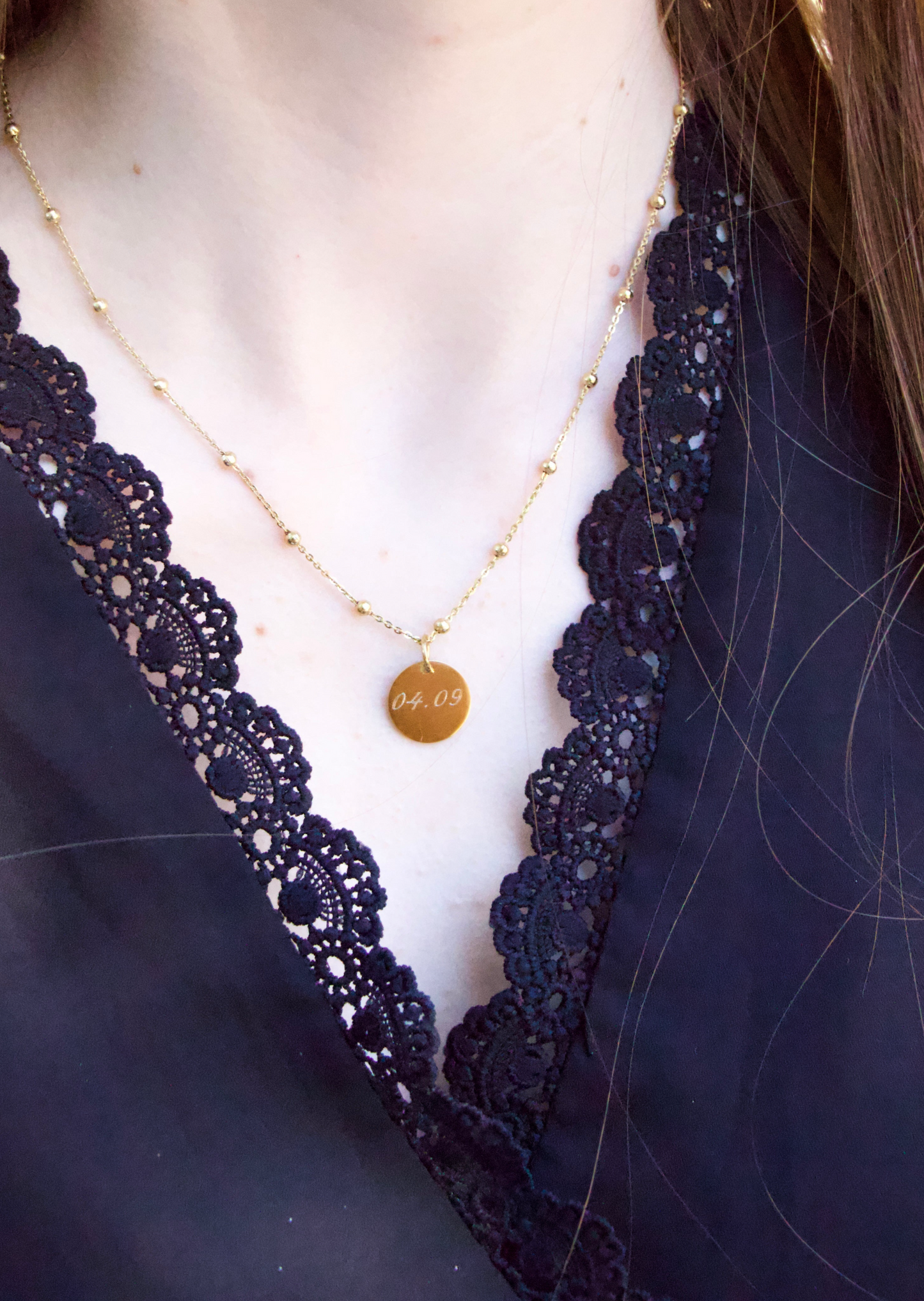 Collier gravure - Grâce