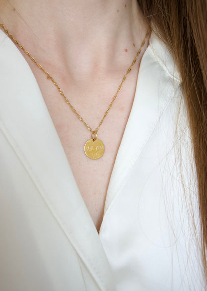 Collier gravure - Fil d'Or